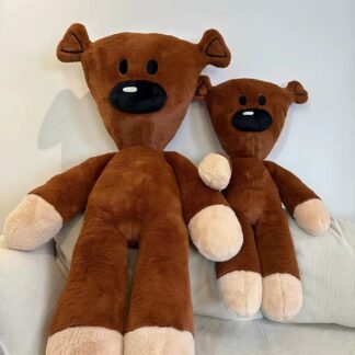 Simple Brown Triangle Head Bear Plush